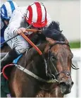  ??  ?? Speedy: Ryan Moore on Invincible Army