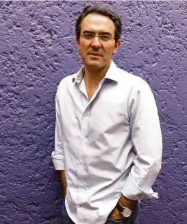  ?? Berenice Bautista / AP ?? El autor colombiano Juan Gabriel Vásquez, durante una reciente visita a México.