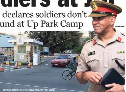  ??  ?? Jamaica Defence Force headquarte­rs, Up Park Camp. ANDERSON