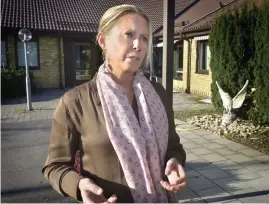  ?? Bild: Annika Karlbom ?? Maria Sjödahl berättar om insatserna för begränsad smittsprid­ning.