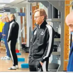  ?? ROSTOV FC ?? Karpin, el entrenador del Rostov, en un gimnasio en Marbella.