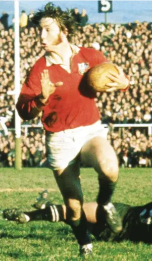  ??  ?? Ferocious: JPR Williams on the Lions tour of 1971