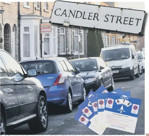  ??  ?? Candler Street, where the disc zone row broke out and has led to adjudicati­on in favour of a campaigner and against the local authoritie­s