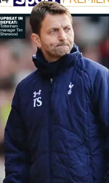  ??  ?? UPBEAT IN DEFEAT: Tottenham manager Tim Sherwood