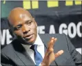  ?? Picture: ALON SKUY ?? HIS SIDE: Ousted SABC chief operating officer Hlaudi Motsoeneng at a media briefing