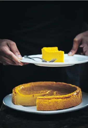  ?? PHOTOS: NIK SHARMA ?? Blogger Nik Sharma has adapted his grandmothe­r’s recipe for sweet potato bebinca, an egg and coconut milk pudding, in his new book Season, which features 100 recipes that reflect his childhood.