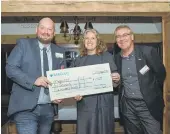  ?? ?? Chichester based charity UK Harvest received £1,500