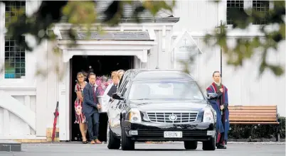  ?? Photo / NZ Herald ?? The funeral for Pauline Hanna (below) was held at St Mary’s-in-holy Trinity in Parnell, Auckland.