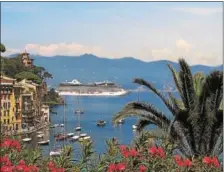  ?? AP PHOTO/OCEANIA CRUISES ?? This photo shows the Riviera cruise ship in waters off of Portofino, Italy.