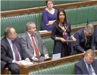  ??  ?? In Parliament MP Margaret Ferrier addresses the House