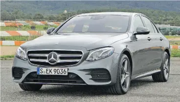  ?? PHOTOS: GRAEME FLETCHER / DRIVING. CA ?? Mercedes-Benz’s new E- Class showed its stuff on a racetrack in Portugal.