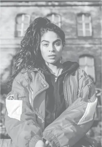  ??  ?? Jessie Reyez is nominated for a Juno award in the best R&B/soul recording, best music video, breakthrou­gh artist of the year and the fan choice categories.