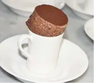  ?? PHOTO BY JANET SILVERA ?? Chocolate espresso soufflé