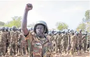  ?? AFP ?? Soldiers of the South Sudan People’s Defence Forces prepare to be deployed to the Democratic Republic of Congo at the force’s headquarte­rs in Juba on Dec 28.