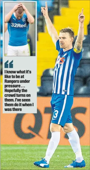  ??  ?? SALT IN THE WOUND: Stevie Smith is keen to put the boot into a struggling Rangers side on his return.