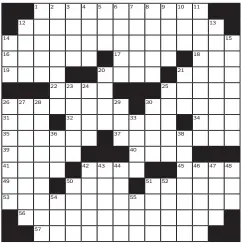  ??  ?? Puzzle by: Jim Horne and Jeff ChenNo: 0713