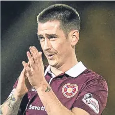  ??  ?? Jamie Walker has left Tynecastle.