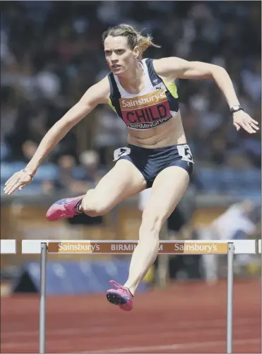  ?? Picture: Getty Images ?? A tweak to her stride pattern has left Eilidh Child marginally off the pace this season