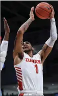  ?? AARON DOSTER — THE ASSOCIATED PRESS ?? Dayton’s Obi Toppin scored 22points and led a 17-0run to start the game in Tuesday’s win over Rhode Island.