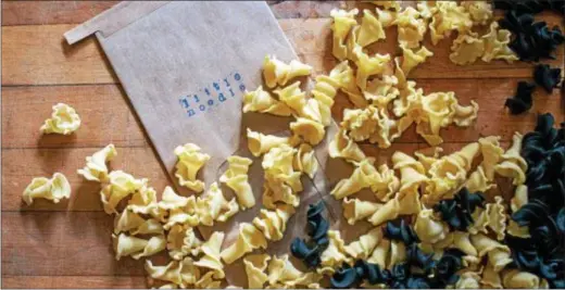  ?? PHOTO COURTESY OF LITTLE NOODLE PASTA CO. ?? Little Noodle Pasta Co. offers campanelle, rigatoni, gemelli and more.