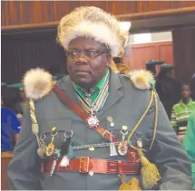  ?? Photo: Nampa ?? Rest in power… Ovambander­u Chief Kilus Munyuku III Nguvauva.