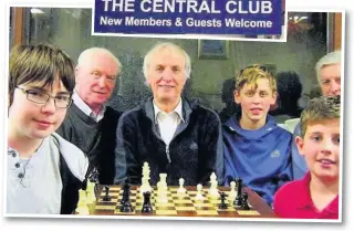  ??  ?? A recent gathering of all ages at the Southport Chess Club which meets at the Central Club in Bath St, inset