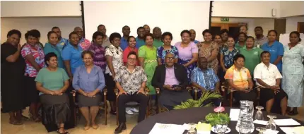  ?? ?? Participan­ts after the workshop in Lautoka.