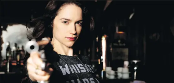  ?? SEVEN 24 FILMS ?? Wynonna Earp, the offbeat series that meshes science fiction with the Old West, has been filming in and around Calgary and stars Canadian Melanie Scrofano.