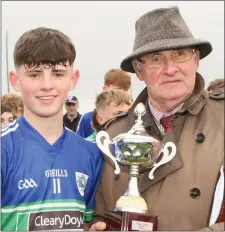  ??  ?? Captain Darragh Carley with Brendan Furlong of People Newspapers.