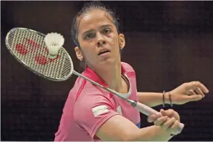  ?? AFP file ?? India’s Saina Nehwal is on her way to recovery from an ankle injury. —