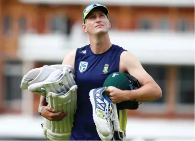  ?? ACTION IMAGES VIA REUTERS ?? PREPARING FOR THE STORM: South Africa’s Chris Morris during practice yesterday.