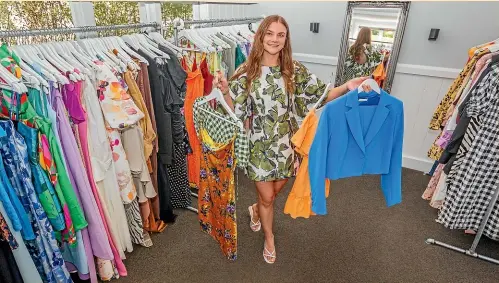  ?? LISA BURD/STUFF ?? Alex Preston, from Stratford, has started a business called Wardrobe Collective where she is renting out dresses and outfits for special occasions.