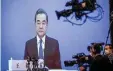  ?? F: AFP ?? Chinas Außenminis­ter Wang Yi sieht sein Land als „Opfer“.