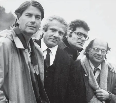  ?? Foto: Carl Weissner Privatarch­iv ?? Internatio­nale der Beat-Literatur: Jürgen Ploog, Peter Orlovsky, Carl Weissner, Allen Ginsberg (v.l.)