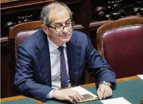  ?? LaPresse ?? Tutto in continuità Il neo ministro dell’Economia Giovanni Tria, nominato in quota Lega