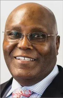  ??  ?? Atiku