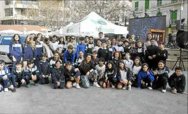  ?? ?? Algunos de los participan­tes en Energy Challenge del pasado viernes, en la ciudad de Inca, procedente­s de los colegios Beata Francinain­a Cirer y Santo Tomàs de Aquino.