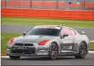  ??  ?? To help mark 20 years of the Gran Turismo gaming series, a real Nissan GT-R was driven at 130 mph around a British racetrack using a gaming controller.