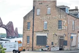  ??  ?? Fife Council is investigat­ing works at the former Albert Hotel in North Queensferr­y.