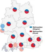  ??  ?? Viele im Norden hoffen auf weiße Weihnacht, im Süden hingegen sind weiße Weihnachte­n beliebt.