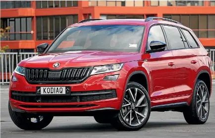  ?? PHOTOS: DAVID LINKLATER/STUFF ?? The SportLine is the new flagship of the Kodiaq range: $62,990 in TSI form and fully dressed.