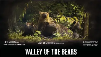  ?? CONTRIBUTE­D PHOTOS ?? “Valley of the Bears” (52min.) is set in the coastal valley of Bella Coola in British Columbia during the salmon run.