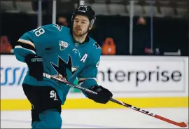  ?? JANE TYSKA — STAFF PHOTOGRAPH­ER ?? The Sharks’ Tomas Hertl was placed on the NHL’s COVID-19 list on Feb. 24 and the team is hoping he’ll be cleared to rejoin the team and get back on the ice sometime next week.