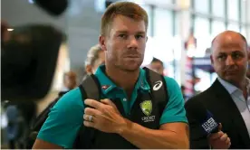  ??  ?? Former Australian cricket vice-captain David Warner will be on Channel Nine screens later this month. Photograph: Sumaya Hisham/Reuters
