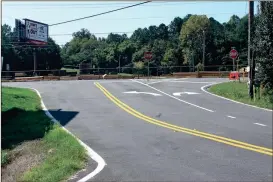  ??  ?? The revamp of Chapman Road off U.S. Highway 41 in Ringgold has alleviated a lot of the traffic and flooding issues that used to be a constant on the road. (Catoosa News photo/Adam Cook)