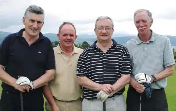  ??  ?? Alan Scanlon, David Halpenny, David Murphy and David Brennan, who took part in the Rock Celtic Golf Classic held in Dundalk Golf Club.