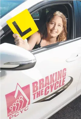  ?? MOVING FORWARD: Lashoda Street, 17, is taking part in the Townsville PCYC Braking the Cycle learner driver program. Picture: SCOTT RADFORD- CHISHOLM ??