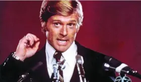  ??  ?? Robert Redford interpreta a un abogado que decide dar el salto a la polítca