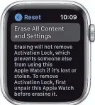  ?? APPLE ?? How to erase content from Apple Watch