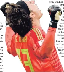  ?? AFP ?? Guillermo Ochoa se mostró muy seguro en la portería.